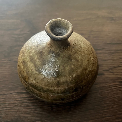 信楽焼 油壺 直径8cm×高さ10cm 星野享斉 作 一輪挿し・花瓶