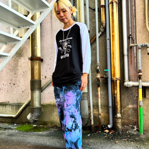 タイダイ　フリース　紫　itimi shury スウェット　パンツ　ganni タイダイ フリース 紫 itimi shury スウェット パンツ ganni F