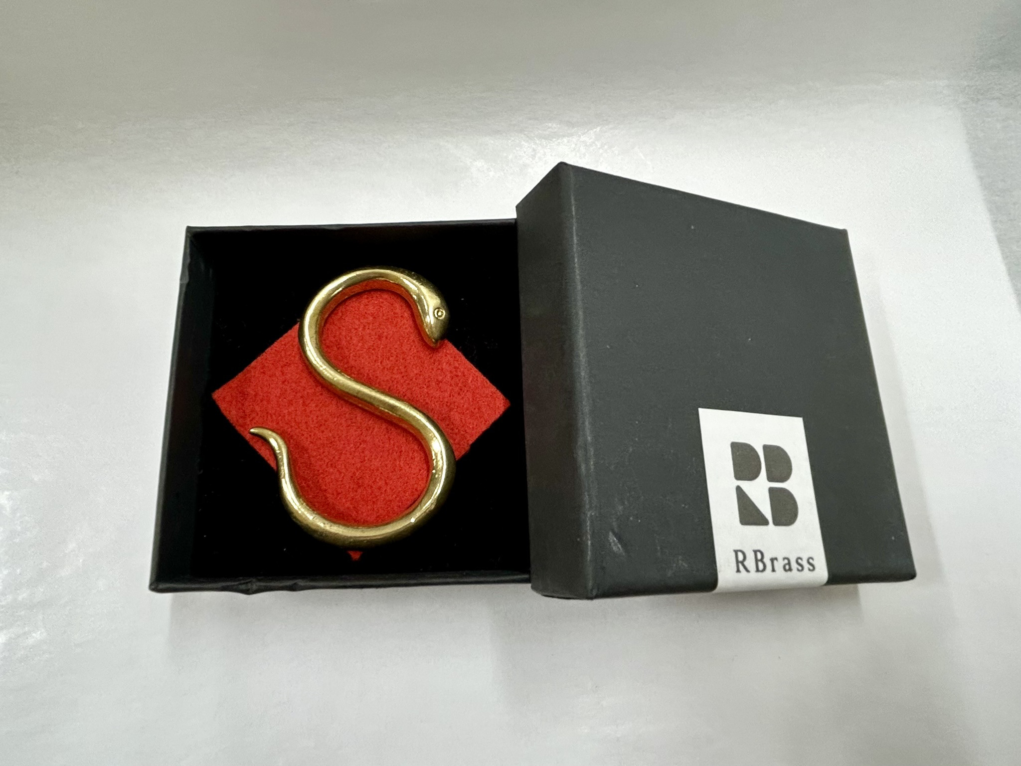 真鍮鋳物 巳（蛇）S字フック