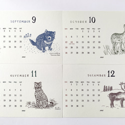 2025絶滅危惧種カレンダー　卓上タイプ　木製台座付き（日曜始まりと月曜始まり選べます♪） 8枚目の画像