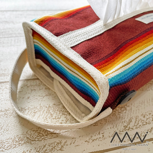 受注制作〗サーフ系ネイティブ柄❊ティッシュケース／ティッシュカバー