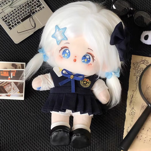 20cmぬいぐるみ 着せ替えぬいぐるみ そら 白髪青目 ツインテール 20cmぬいぐるみ 着せ替えぬいぐるみ そら 白髪青目 ツインテール