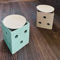 香炉 お家型線香立てS 3色セット【モルタル セメント製】 香炉 お家型線香