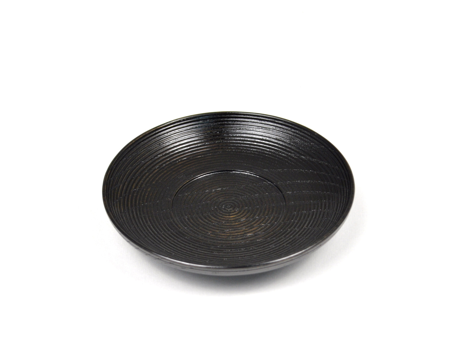 訳あり/黒柿 隅切 茶托 当石作 煎茶道具 5客