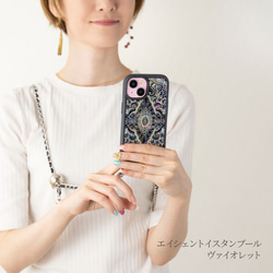 天然貝殼、珍珠母系藝術、貝殼★古伊斯坦堡（帶鍊子的高品質智慧型手機殼）智慧型手機肩帶 第11張的照片