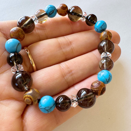 魔を避けてお守りに最適 天然石ブレスレット ユニセックス ペアでも