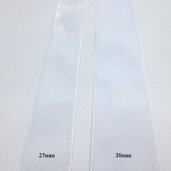 ベルベットリボン White（ホワイト）25mm×1m 4枚目の画像