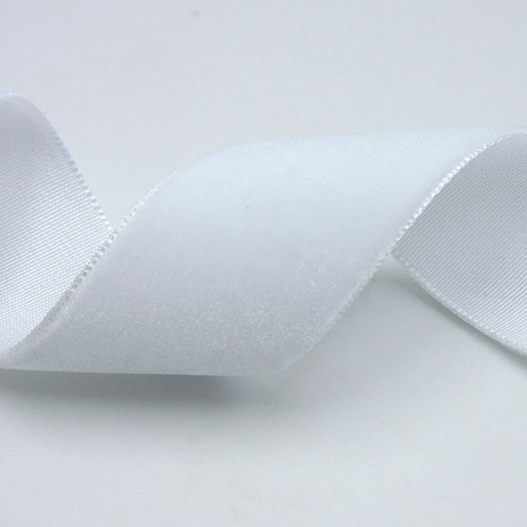 ベルベットリボン White（ホワイト）25mm×1m 3枚目の画像