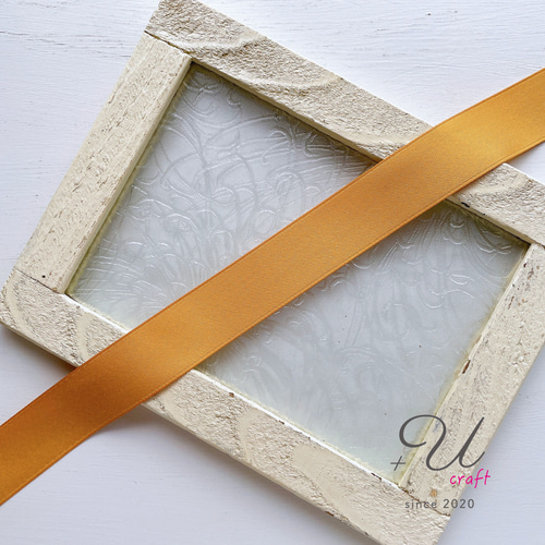 Rady リボンマット　完売品　美品 880【マットサテンリボン25㎜/1m】イエロー リボン・テープ