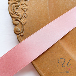 883【マットサテンリボン25㎜/1m】ピンク リボン・テープ