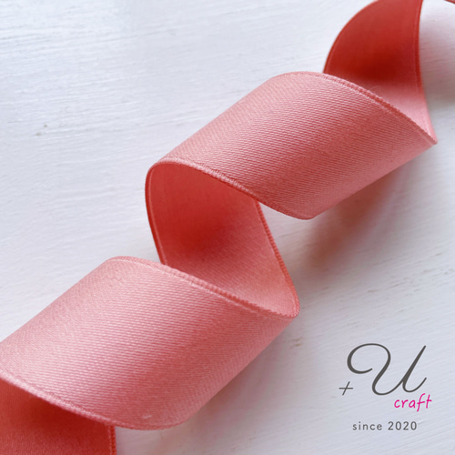 【ぴーちゃん】　ハードサテンリボン ストライプ柄 箔押し サテンリボン ゴールド 25mm : Heart&Dream