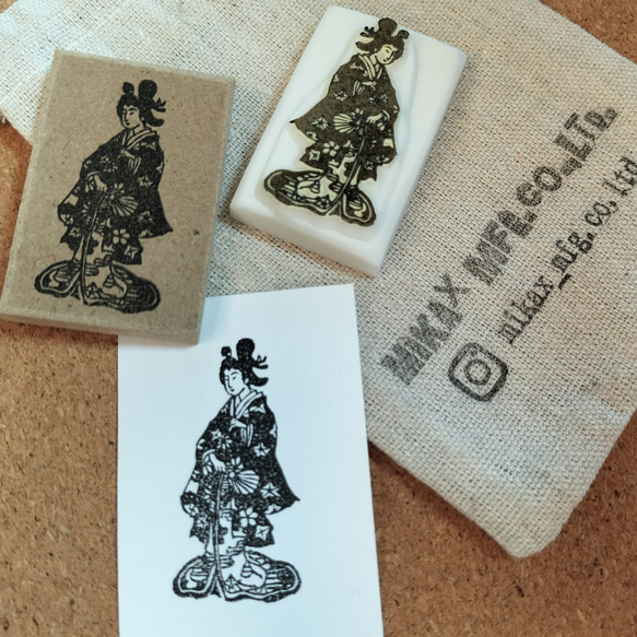 消しゴムハンコ☆浮世絵☆花魁 はんこ・スタンプ MIKAX1108 通販