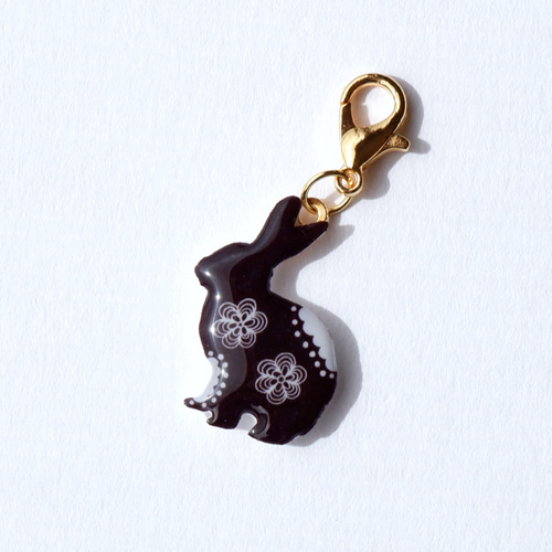 希少　美品　エルメス　ウサギチャーム　キーホルダー　箱付き SWAROVSKI スワロフスキー キーリング キーホルダー バッグチャーム