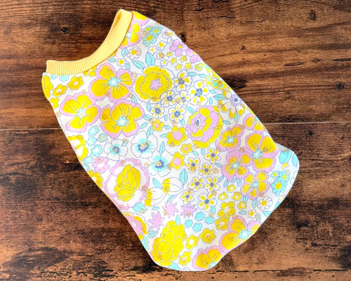 犬服・アクセサリー lily 犬服 ジュエリーブーケ イエロー タンクトップ ペット服・アクセサリー