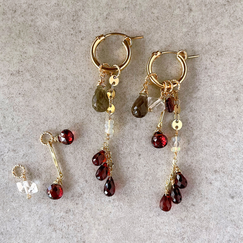 14kgf ネックレストップチャーム3つset◝✩