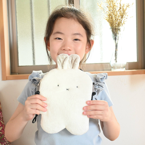 白うさぎちゃん ぬいぐるみポシェット ファー バッグ ポシェット