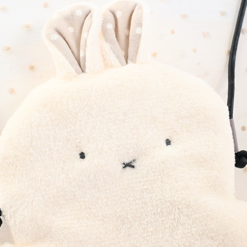 白うさぎ　ぬいぐるみポシェット　ホワイトラビット ♡ Lolita baby たれみみうさぎ ぬいぐるみポシェット Snow