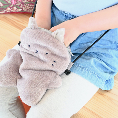 ねこくみゃちゃん ポシェット バッグ セール】 ふわふわネコポシェット （ショルダーバッグ）｜ANY / エニィ