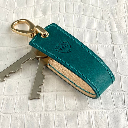 VEIL キーケース マヤショルダー ターコイズ イタリアンレザー 本革