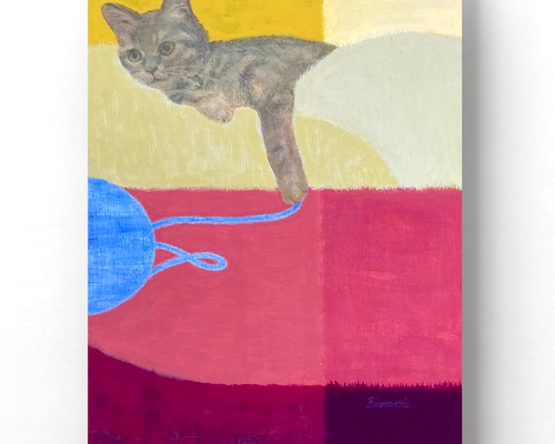 ネコノエ2 アクリル画 ネコノエ2 アクリル絵画 絵画 kazunari 通販 18364929｜Creema(クリーマ)