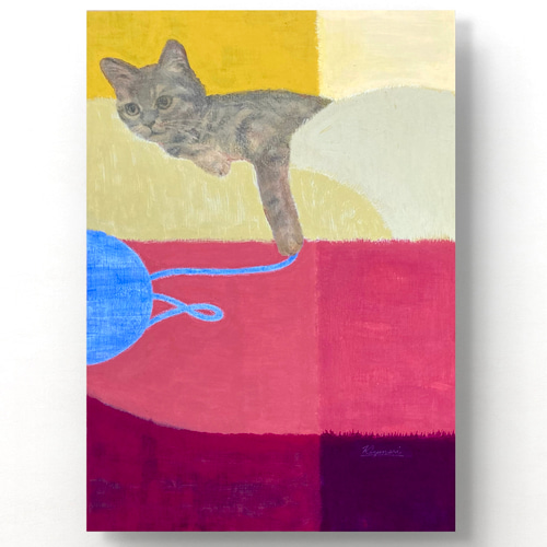 ネコノエ2 アクリル画 ネコノエ2 アクリル絵画 絵画 kazunari 通販 18364929｜Creema