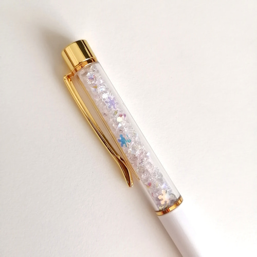 手染めランタン×手染めグラデぷっくり薔薇×オーロラ 天然石カスタムボールペン 手染めランタン×手染めグラデぷっくり薔薇×オーロラ 天然石カスタム