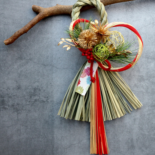 お問い合わせページ＊しめ縄リース＊ 再販】スタイリッシュ水引お正月しめ縄飾りリース しめ縄・しめ飾り