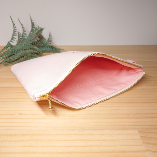 かすみ草◎Handmade L字型ポーチ❣️4点セット◎ かすみ草◎Handmade L字型ポーチ❣️4点セット◎ かすみ草様専用