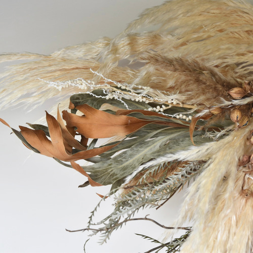 再販×4【光触媒コーティング済】壁掛け大型ドライフラワーアレンジ