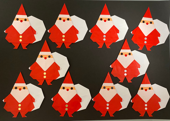 10/30まで早割】折り紙 ハンドメイド サンタクロース クリスマス 冬