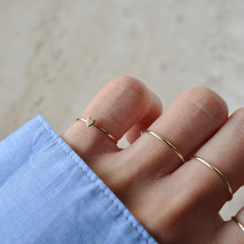 K10】Tiny Heart Ring タイニー ハートリング 指輪・リング ETORA