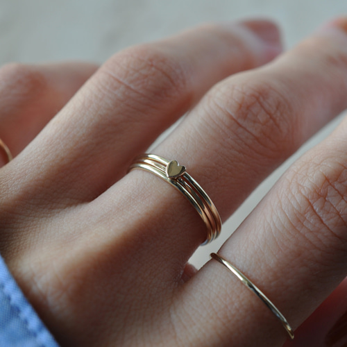 K10 ハート リング K10ハートリング】K10ゴールドリング ハートリング 指輪ハート