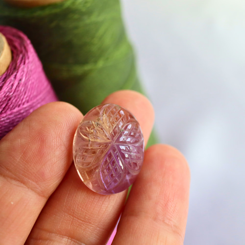 アメトリン カービング 手彫り 彫刻 天然石 石 エネルギーストーン