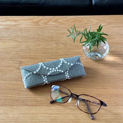 ミナペルホネン∞メガネケース∞ tambourine メガネケース mint * bell