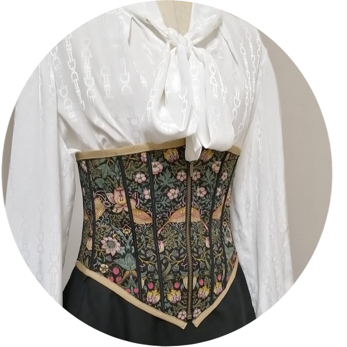 ビスチェ モリス柄