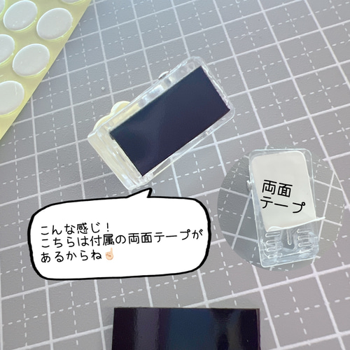 B28）10個 透明クリップ クリップ パーツを貼るだけで完成