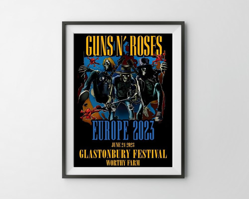 GUNS N' ROSES 大阪 ポスター Guns N' Roses ガンズ・アンド・ローゼス/Osaka,Japan 2017B