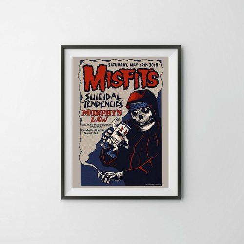 MISFITSミスフィッツポスター９０年代デッドストックハードコアパンクロック MISFITSミスフィッツポスター90年代デッドストックハードコア