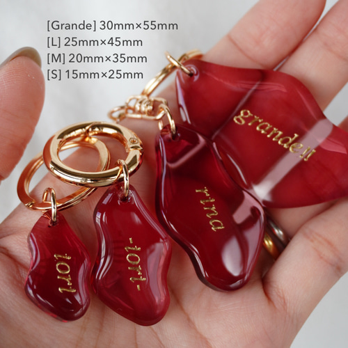 wave】全13色 名入れ レジン オーダーメイド プチギフト バッグ