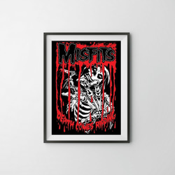 MISFITSミスフィッツポスター９０年代デッドストックハードコアパンクロック MISFITSミスフィッツポスター90年代デッドストックハードコア