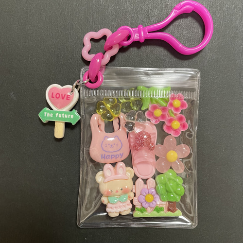 ガチャ詰めポーチ キャンディバック ガチャじゃらじゃらキーホルダー
