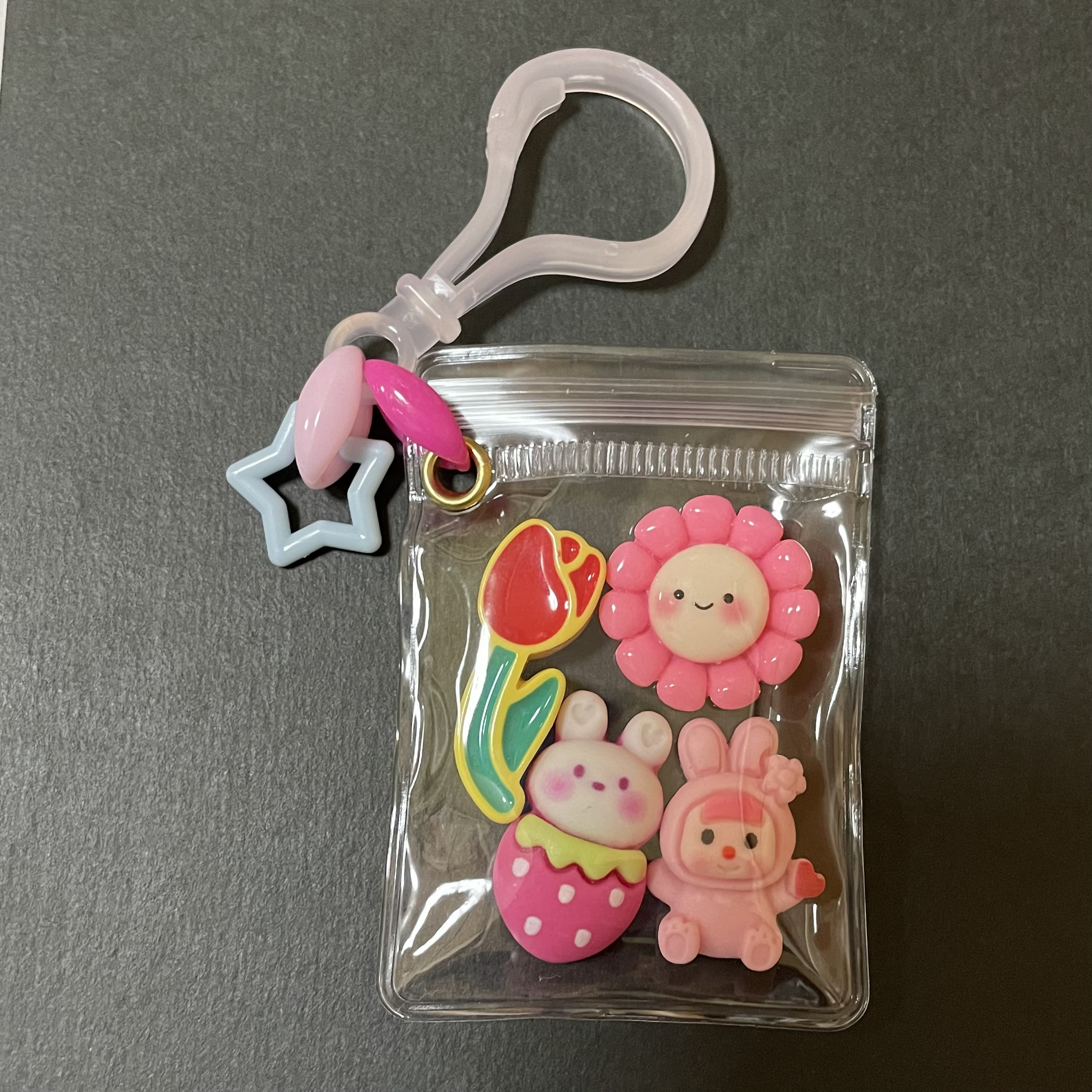 ガチャ詰めポーチ じゃらじゃらキーホルダー キーホルダーお菓子