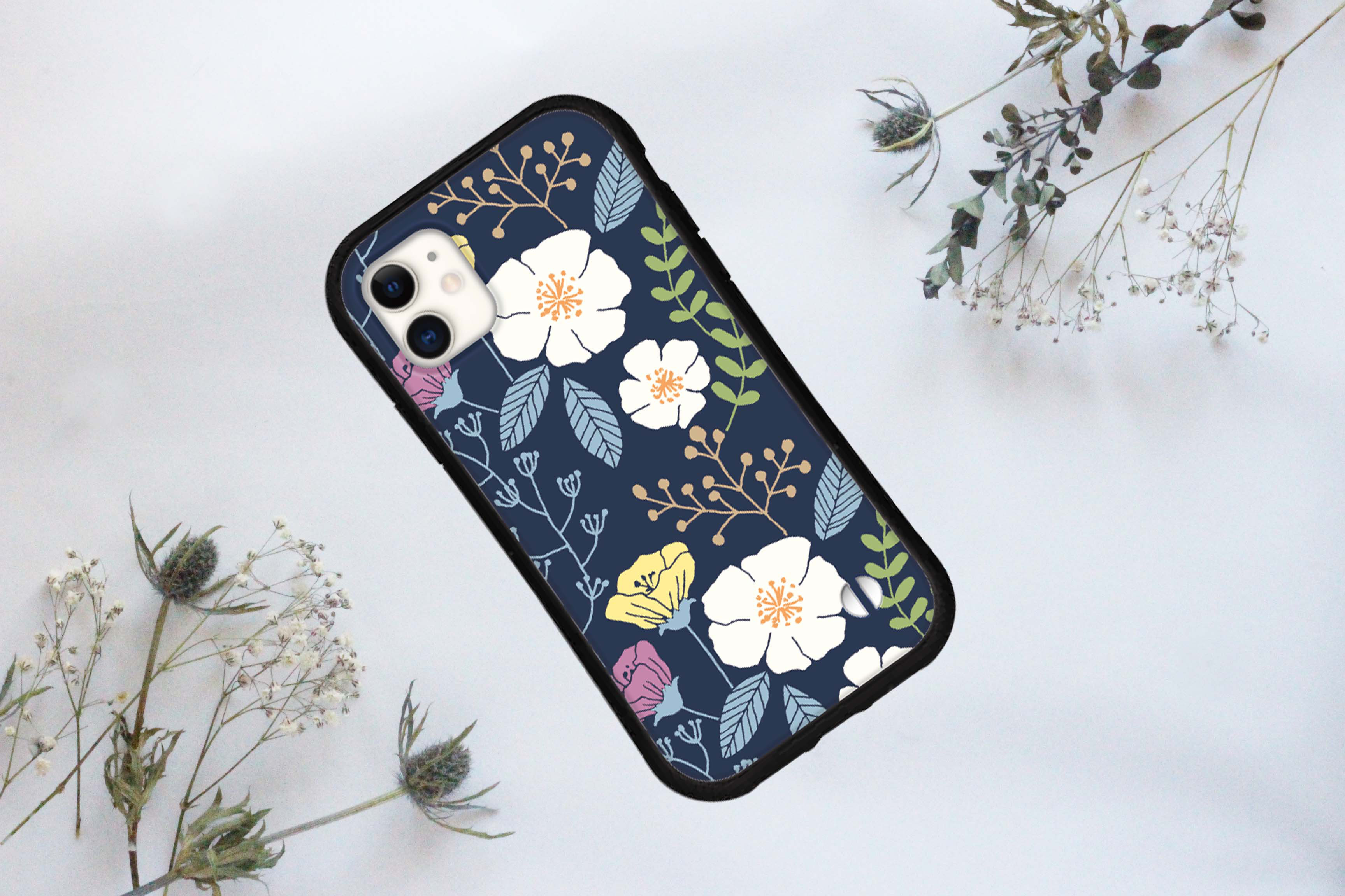 familiar iPhoneケース (13/14) 花柄 花柄 familiar iPhoneケース (13/14)