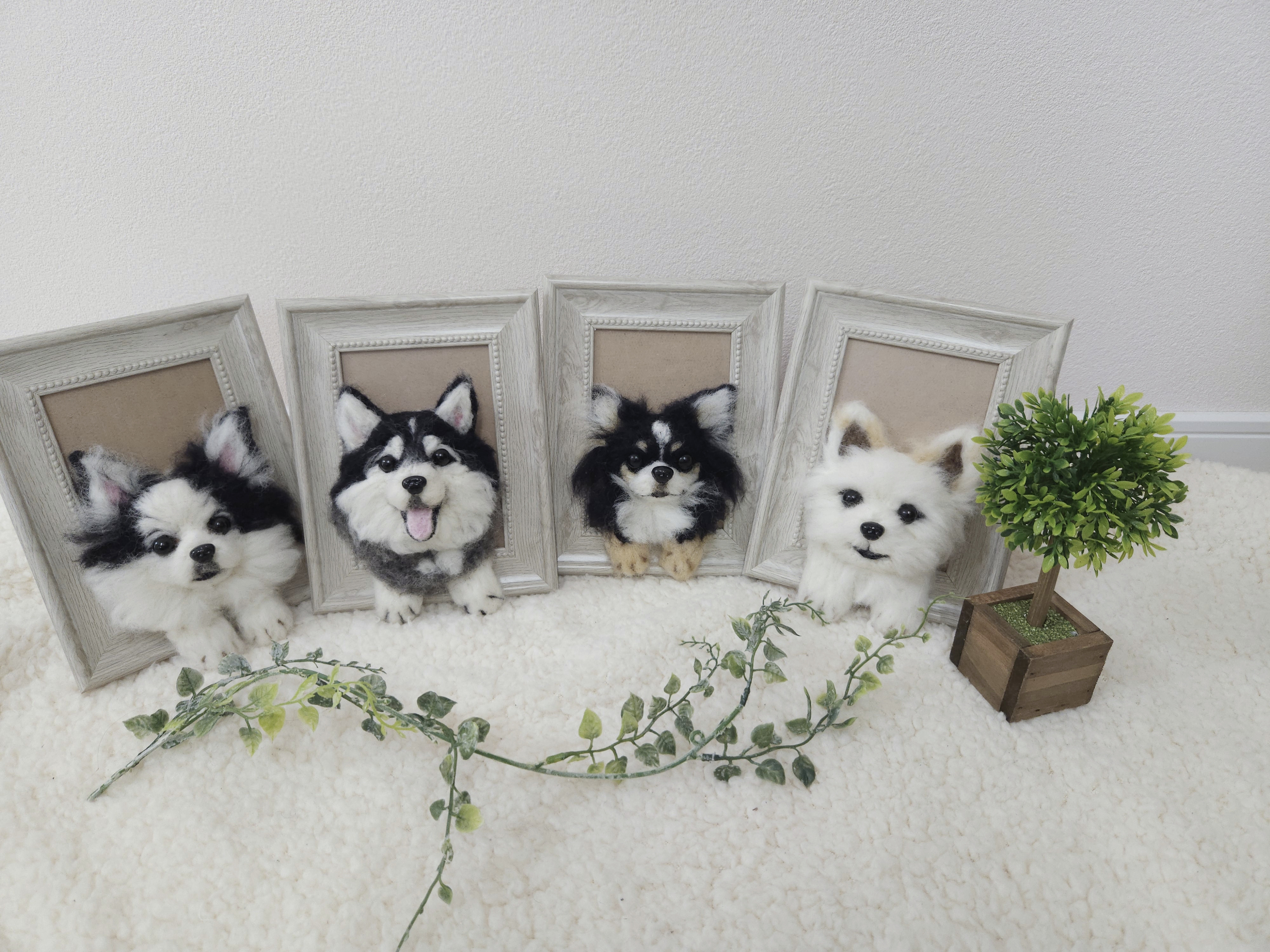 世界で一つのミニミニペット♡犬 猫 ペット 羊毛フェルト