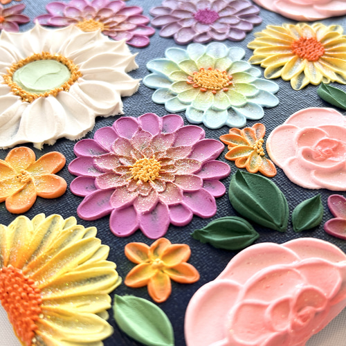 テクスチャーアート 絵画 花の絵 フラワーアート インテリア テクスチャーアート 絵画 花の絵 フラワーアート インテリア