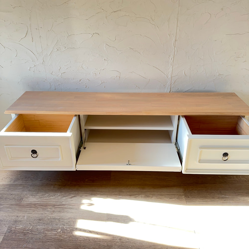 美しい ヨーロッパ調 テレビボードA / 引き出し サイズ変更可能