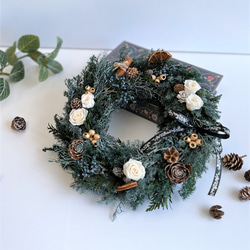 早期割引中 クリスマスリース ドライフラワーリース 超早割2025クリスマス greensilent Christmas wreath クリスマス