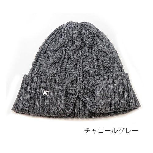 秋冬向け】まとめ髪でも被りやすい ～バックスリットニット帽