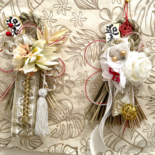 お正月飾り　2024年　しめ縄　しめ縄飾り　タッセル　イエロー お正月飾り 2024年 しめ縄 しめ縄飾り タッセル イエロー お正月飾り