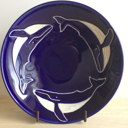 23.5センチ 金魚柄のガラス皿 大皿 見谷若葉 通販 16244354｜Creema